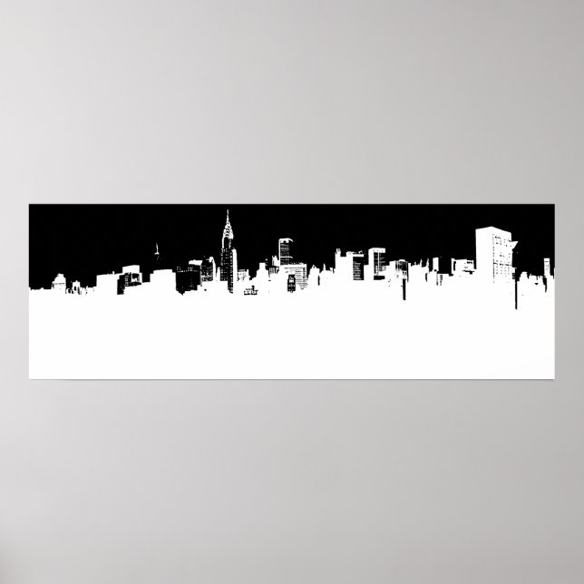 Panoramic New York City Pop Art Poster (Framsidan)