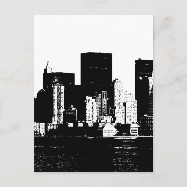 Panoramic New York City Vykort (Framsida)