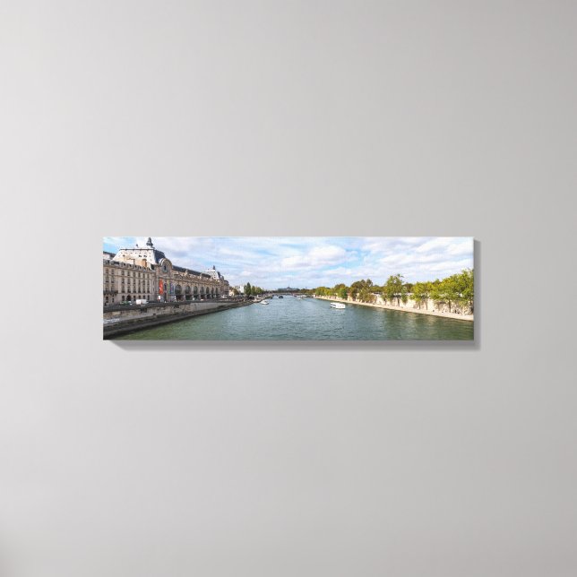 Panoramic of Musee d'Orsay from Pont Royal - Paris Canvastryck (Framsida)
