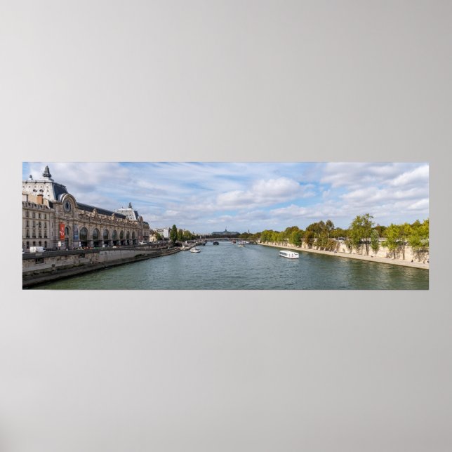 Panoramic of Musee d'Orsay from Pont Royal - Paris Poster (Framsidan)