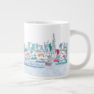 Panoramic San Franciso, CA Jumbo Mugg