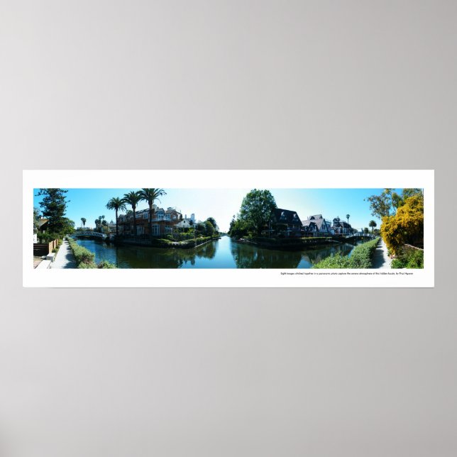 Panoramic Venice Canals Poster (Framsidan)