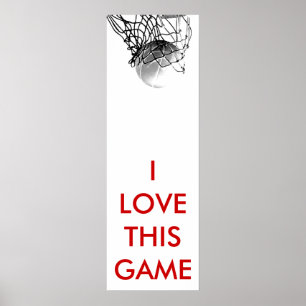 Panoramisk basketboll Poster