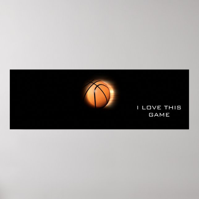 Panoramisk basketboll Poster (Framsidan)