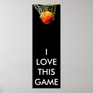 Panoramisk basketboll Poster