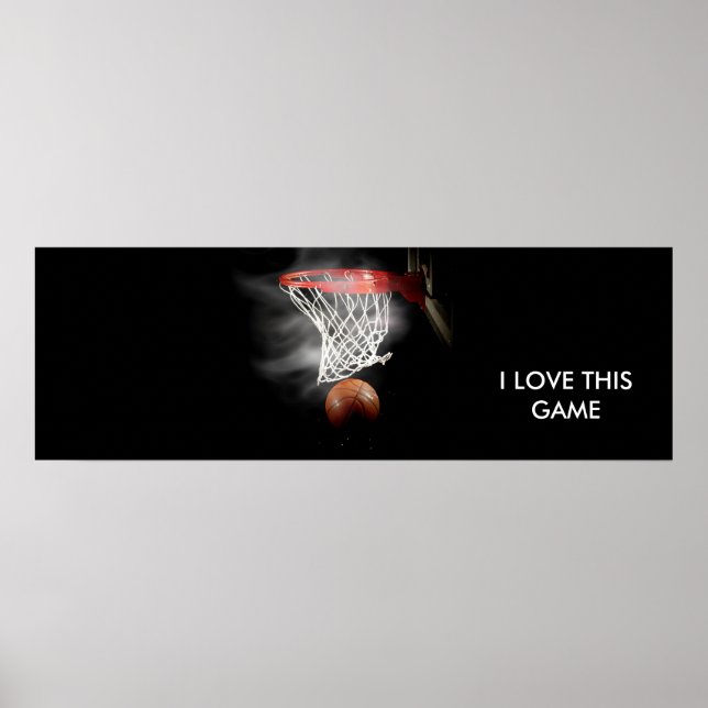 Panoramisk basketboll Poster (Framsidan)