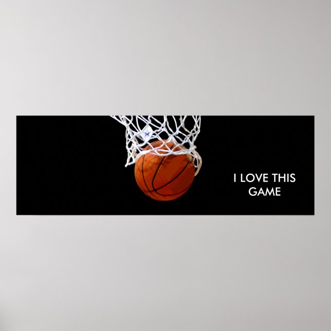 Panoramisk basketboll Poster (Framsidan)