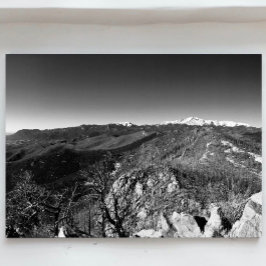 Panoramisk bild av Cheyenne Mtn. och Pikes Peak Fototryck
