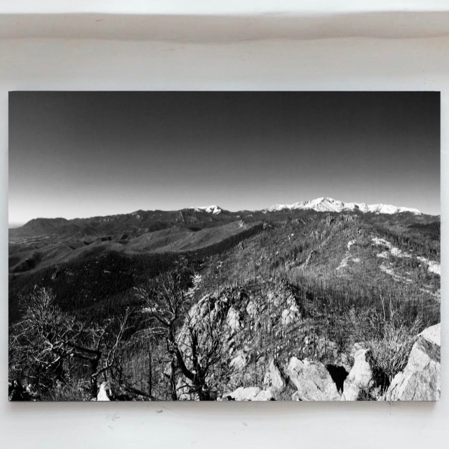 Panoramisk bild av Cheyenne Mtn. och Pikes Peak Fototryck (Skapare uppladdad)