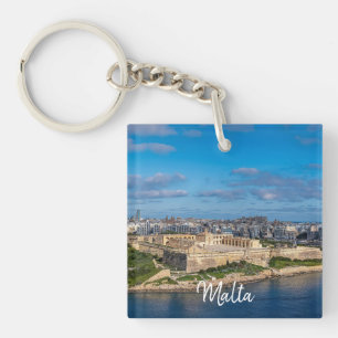 Panoramisk bild av Sliema på Malta