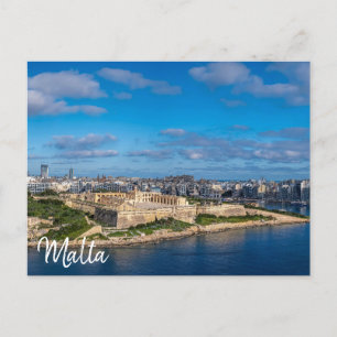 Panoramisk bild av Sliema på Malta Vykort