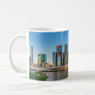 Panoramisk Brisbane city Australien Skyline Kaffemugg