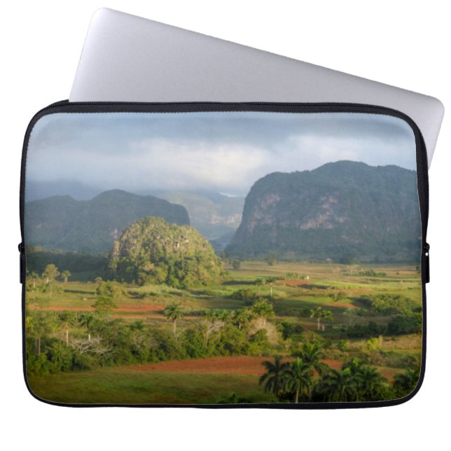 Panoramisk dalandskap, Kuba Laptop Sleeve (Framsidan)
