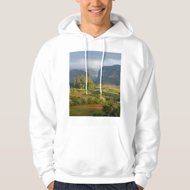 Panoramisk dalandskap, Kuba Sweatshirt Med Luva (Framsida)