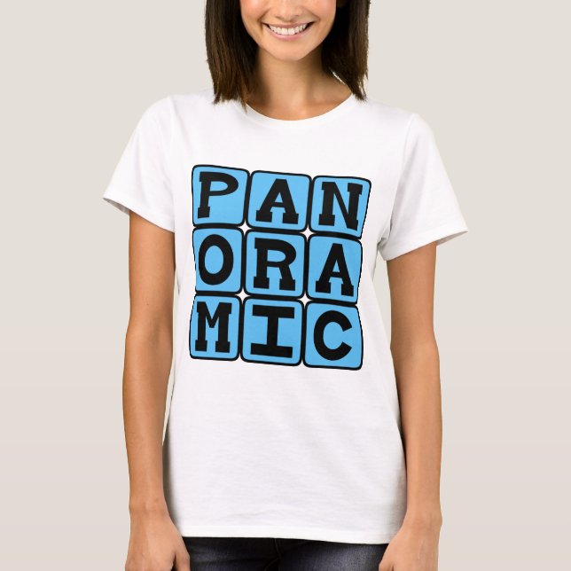 Panoramisk, fotostil tee shirt (Framsida)