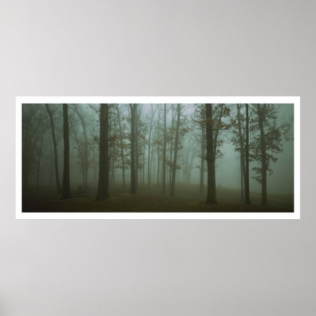Panoramisk golomisk skog liggande poster (Framsidan)
