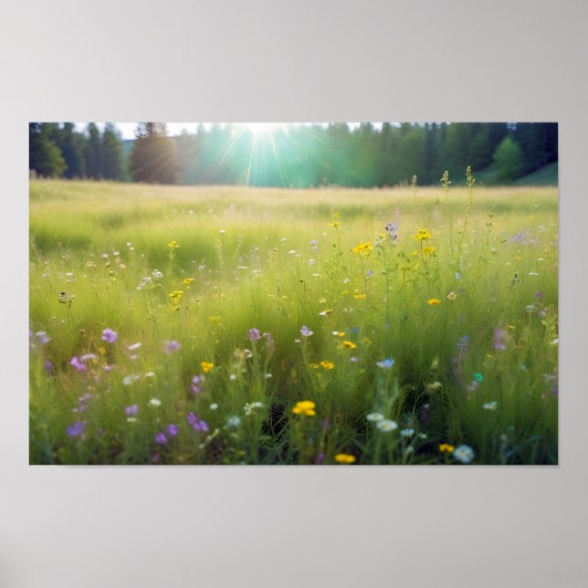 Panoramisk landskapets vattentäthetsomgivning poster (Framsidan)