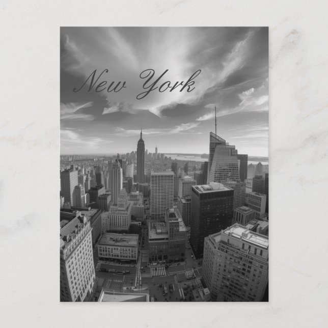 Panoramisk New York City-resa  Vykort (Framsida)