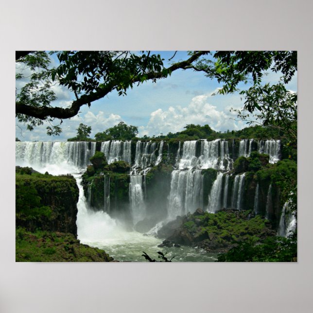 Panoramisk på Iguazu-vallarna Poster (Framsidan)