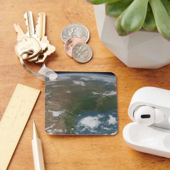 Panoramisk planetjord och USA. 2 Nyckelring (Skrivbord)