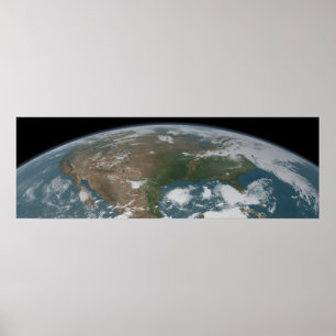 Panoramisk planetjord och USA. 2 Poster