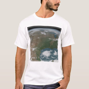 Panoramisk planetjord och USA. 2 T Shirt