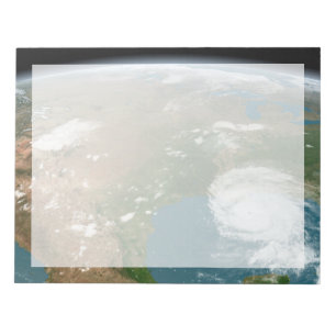 Panoramisk planetjord och USA. Anteckningsblock