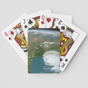 Panoramisk planetjord och USA. Casinokort