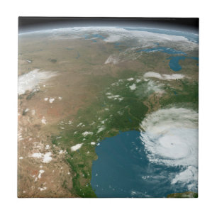 Panoramisk planetjord och USA. Kakelplatta