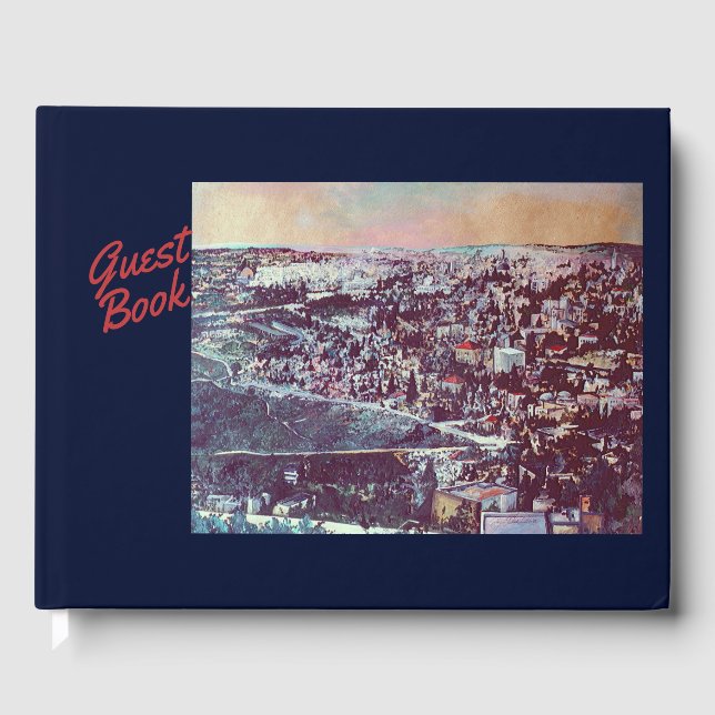 Panoramisk sändare i Jerusalem Gästböcker (Framsida)