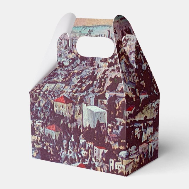 Panoramisk sändare i Jerusalem Presentaskar (Framsidan Sidan)