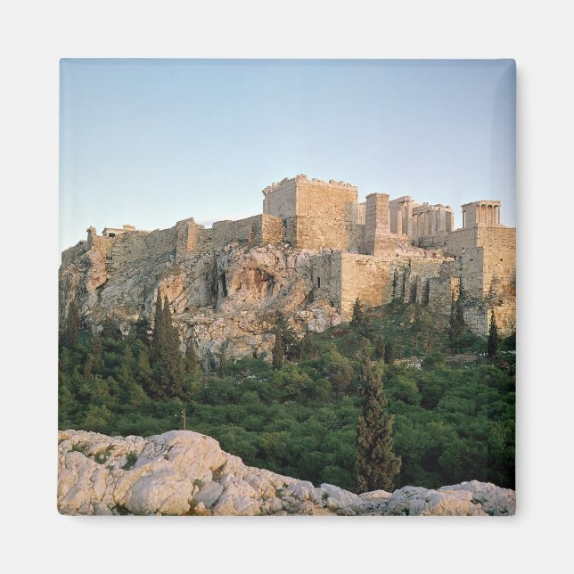 Panoramisk syn på Akropolis Magnet (Framsidan)