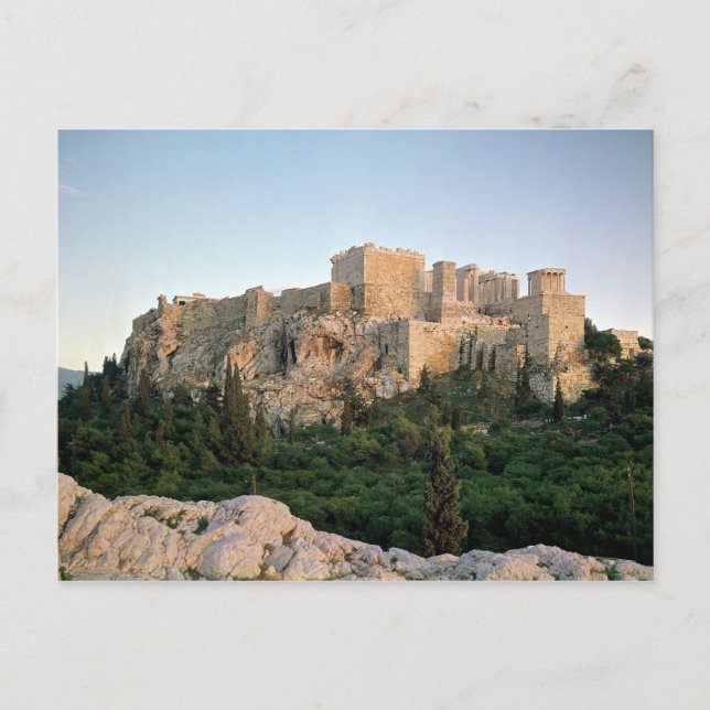 Panoramisk syn på Akropolis Vykort (Framsida)