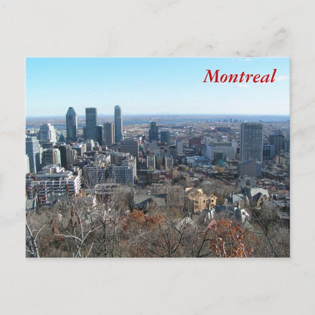 Panoramisk syn på Montreal Vykort (Framsida)