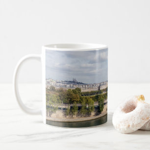 Panoramisk syn på Paris från Rooftop i Musee d'Ors Kaffemugg