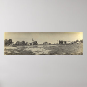 Panoramisk syn på reformkyrkan - Kelleys-ön Poster