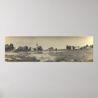 Panoramisk syn på reformkyrkan - Kelleys-ön Poster