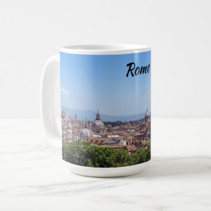 Panoramisk syn på Rom från Castel Sant'Angelo Kaffemugg