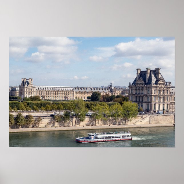 Panoramisk utsikt över Paris från Musee d'Orsays t Poster (Framsidan)