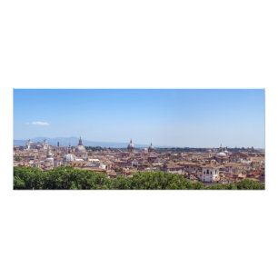 Panoramisk utsikt över Rom från Castel Sant'Angelo Fototryck