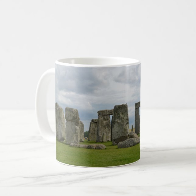 Panoramisk Vista av Stonehenge Kaffemugg (Framsida vänster)
