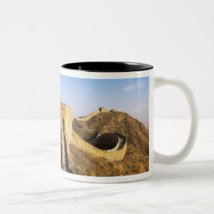 Panoramisk vy av kinesiska muren, Kina 2 Två-Tonad Mugg