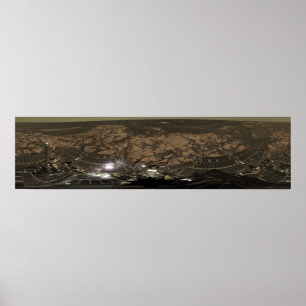 Panoramisk vy av Mars 3 Poster