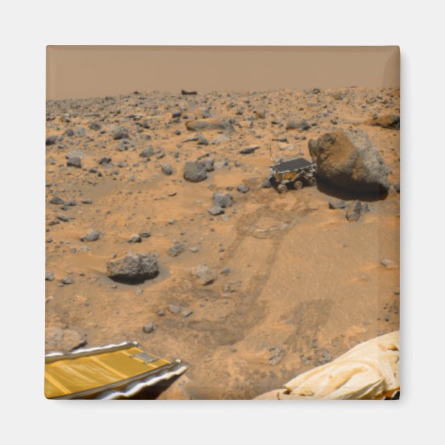 Panoramisk vy av Mars 5 Magnet (Framsidan)