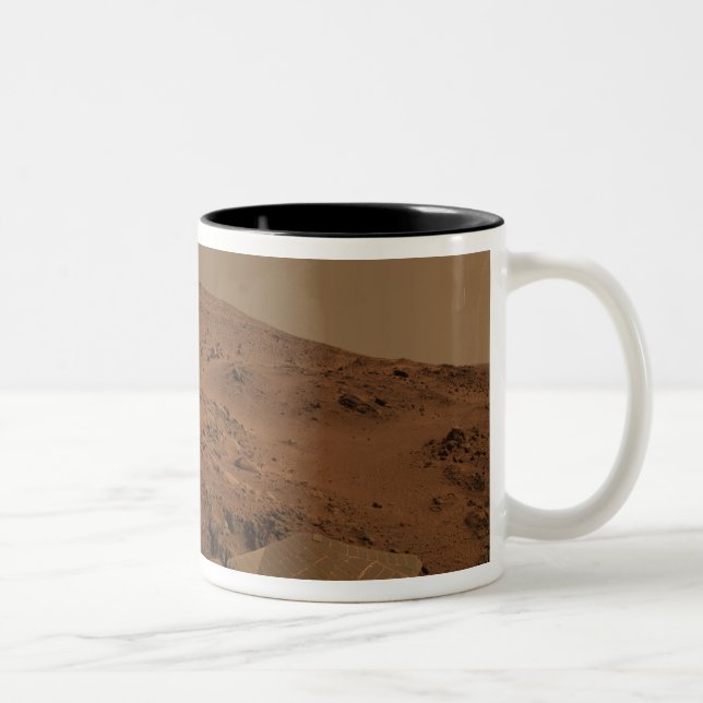 Panoramisk vy av Mars 7 Två-Tonad Mugg (Höger)