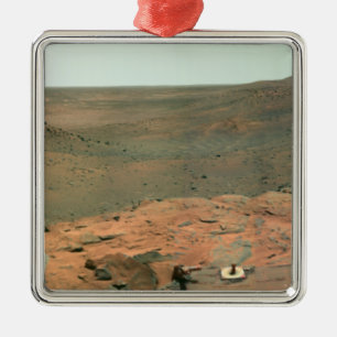 Panoramisk vy av Mars Julgransprydnad Metall