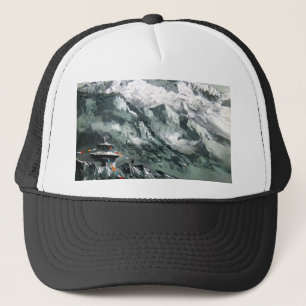 Panoramisk vy av varje baskamera keps