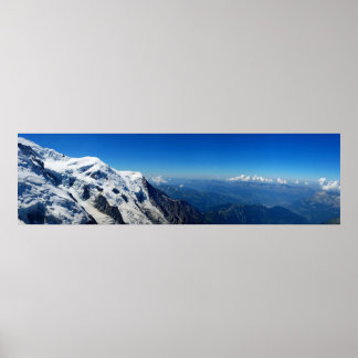 Panoramisk vy från Mont Blanc Poster
