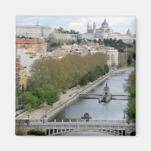 Panoramisk vy, Madrid, Spanien Magnet