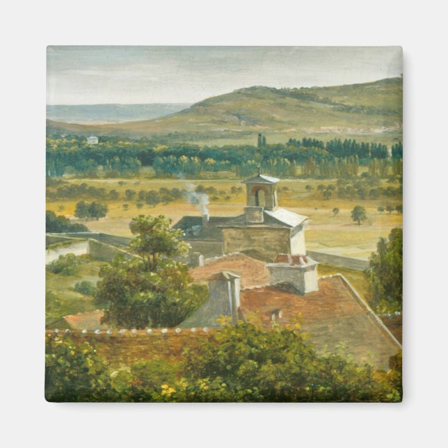 Panoramisk vy över Ile-de-Frankrike Magnet (Framsidan)